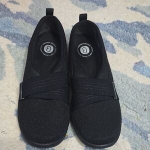 Bzees Black Sparkle Flats